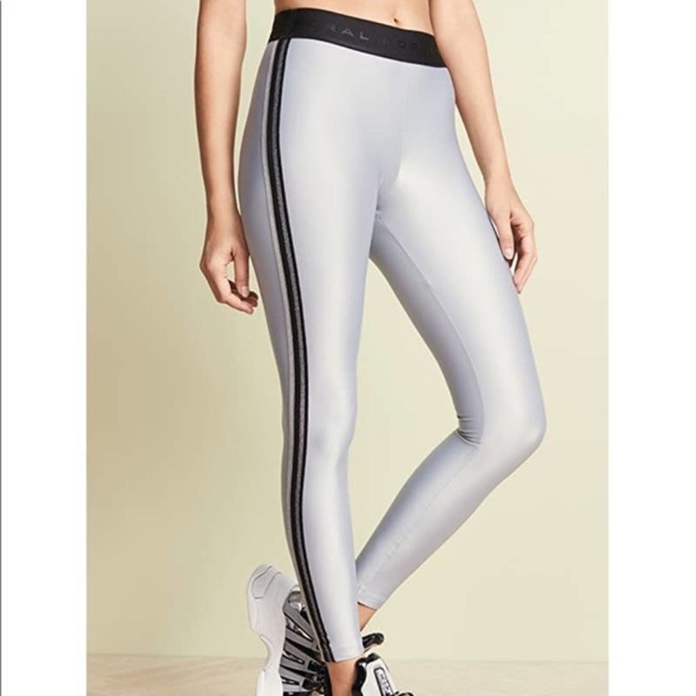 Koral Energy Rhys Gray Shimmer Mid Rise Legging